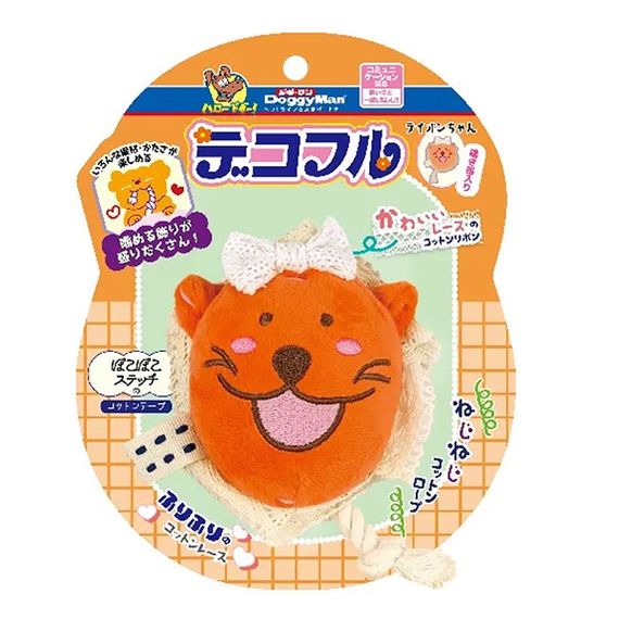 Іграшка для собак із пищалкою DoggyMan Decorated Lion, 9 см
