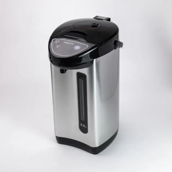Термопот SOKANY SK-09028 на 6,8 л 1600 Вт хром термочайник електричний термос SK-09028 | Зображення 5