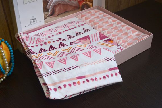 Постільна білизна Istanbul 200×220 Ranforse Pirgi-Pembe | Зображення 4