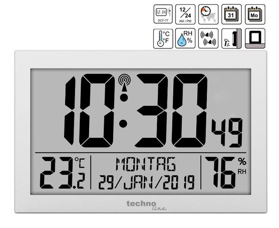 Годинник настінний Technoline WS8016 Silver (WS8016) (DAS301204) | Зображення 1