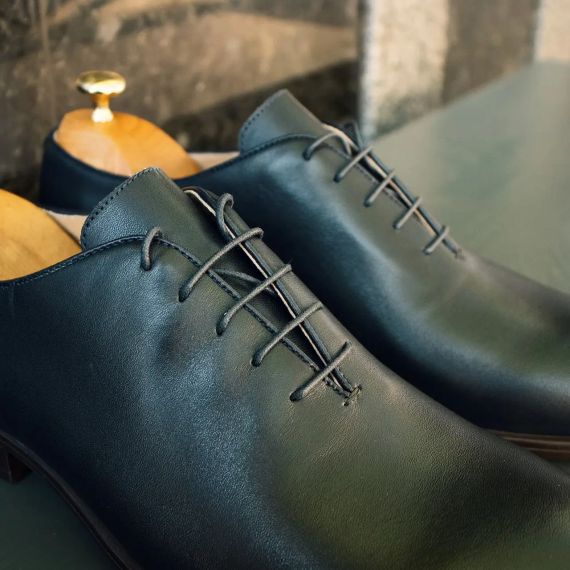 Туфли оксфорды, мужская обувь синего цвета 44 | Зображення 5