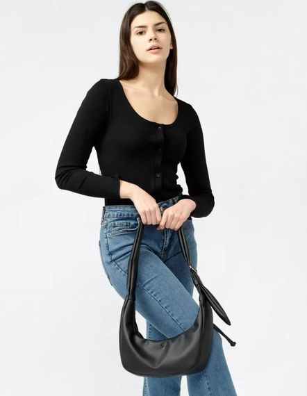 Сумка жіноча Sambag HOBO S чорний 30 х 13 х 8 см (53100001) | Зображення 2