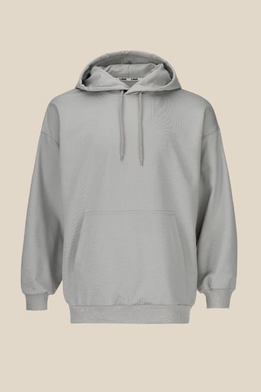 Худі однотонний чоловічий LAWA MBC02372 3XL Світло-сірий shop (2000991034747)