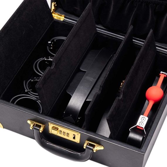 БДСМ-набір LOCKINK Moonlight Treasure Chest — Black Set Sex Aura | Зображення 1