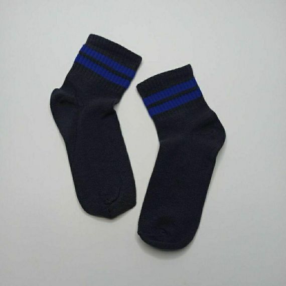 Шкарпетки вмсокі дитячі зі спортивною резинкою Twinsocks  чорний, сірий, рожевий, синій | Зображення 2