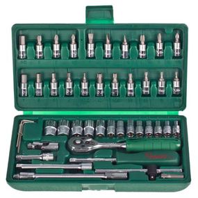 Набір торцевих головок 1/4" , 46 предм (2646MB) HANS