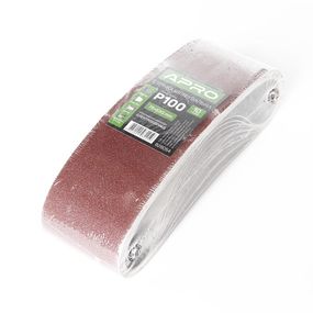 Стрічка шліфувальна нескінченна APRO P100 75×533 мм (10 шт.) 8280541