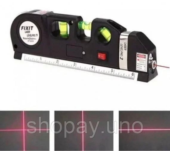Лазерний рівень із вбудованою рулеткою Laser Level Pro 3 Нівелір будівельний | Зображення 2