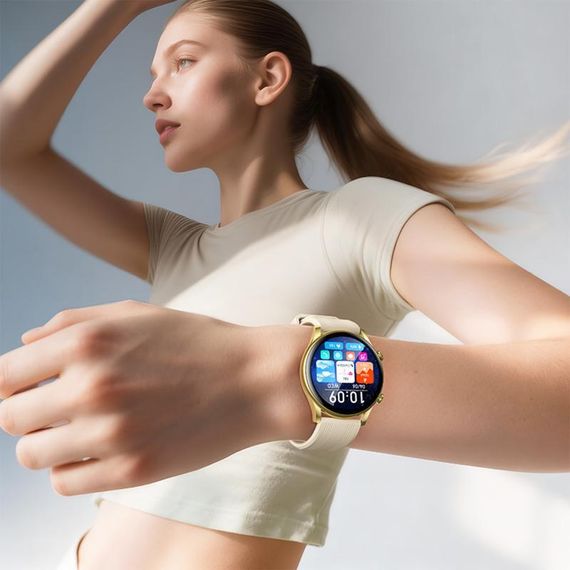 Смарт-годинник Hoco Smart Watch Y38 Smart sports watch (call version) Gold | Зображення 3