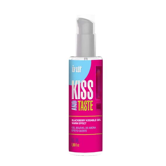 Гель для прелюдій - Intt Kiss and Taste! Blackberry Kissable Gel Warm Effect, 55 мл | Зображення 1