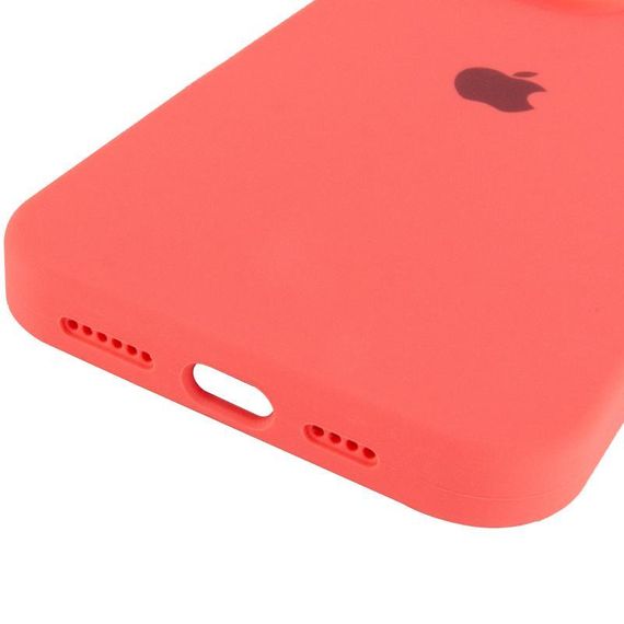 Чохол Silicone Case Full Protective (AA) для Apple iPhone 14 Pro (6.1") Кавуновий / Watermelon red | Зображення 4