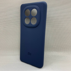 Чохол з логотипом для Xiaomi Redmi Note 14 Pro Plus | Протиударний | Soft Touch | Синій