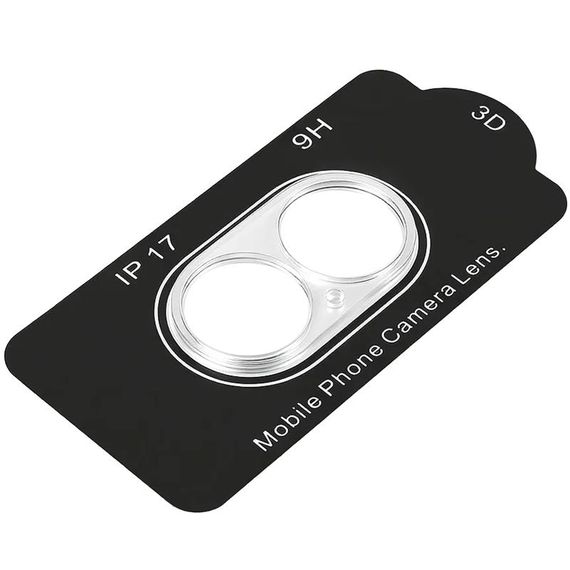 Защитное стекло на камеру Full Block (тех.пак) для Apple iPhone 17 (6.3") Прозрачный