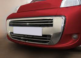 Накладка на решітку (суцільна, нерж.) для Fiat Fiorino/Qubo 2008↗ рр.