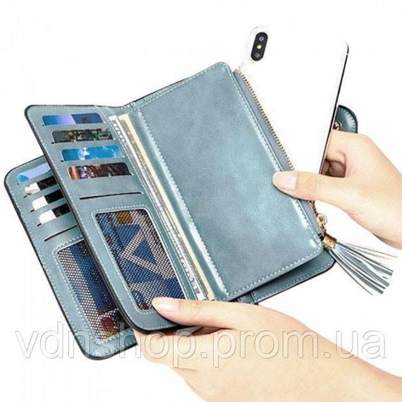 Подарок женский кожаный кошелек клатч Baellerry N2341, Стильный женский кошелек Baellerry TW-88 | Зображення 6