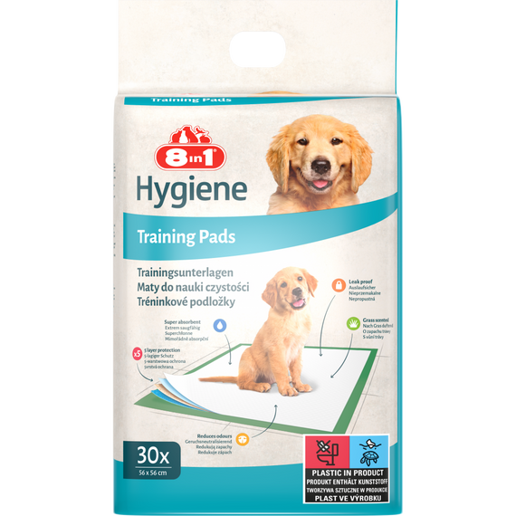 Пелюшки 8in1 Training Pads для собак з целюлози 56x56 см30 шт