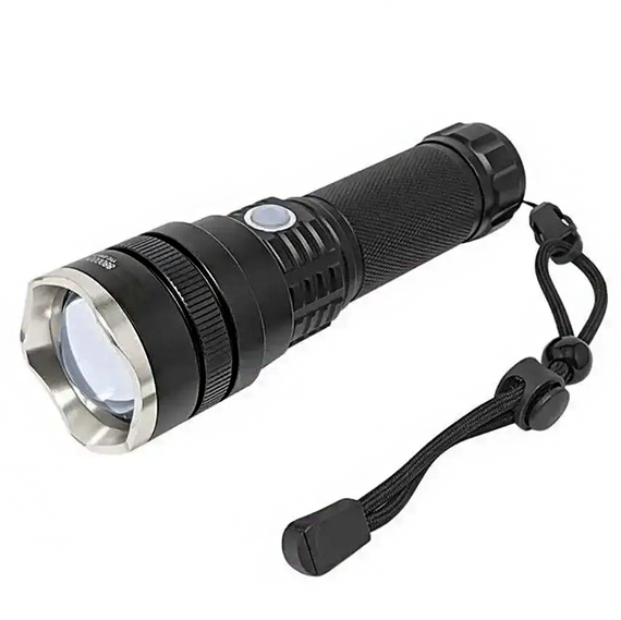 Мощный переносной фонарь A75 P90, АКБ 26650, zoom, ЗУ Type-C