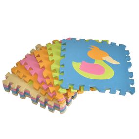 Детский коврик Мозаика "Животные" MR 1288, 9 деталей, EVA, 31х31 см