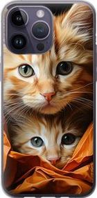 Чохол на iPhone 14 Pro Max Котики 2 із силікону FCh_008296