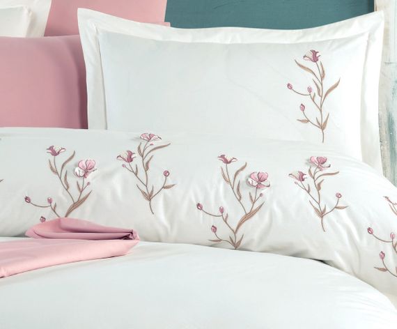 Постільна білизна Maribor Elegance Poplin 200 х 220 см Olinda Krem | Зображення 1