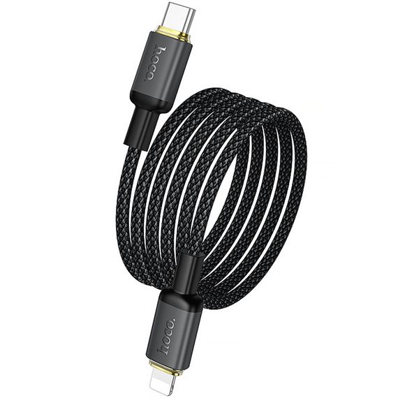 Дата кабель Hoco X128 Benefit Type-C to Lightning 30W (1m) Black | Зображення 4
