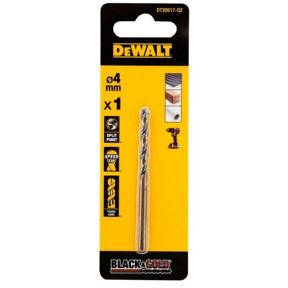 Свердло по металу 4мм Black & Gold DeWALT DT20517
