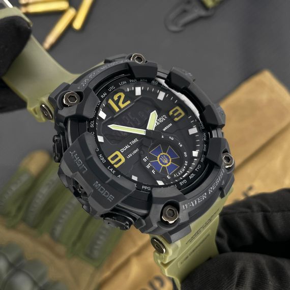 Чоловічий годинник Awarder 004 СБУ Army Green-Black | Зображення 1
