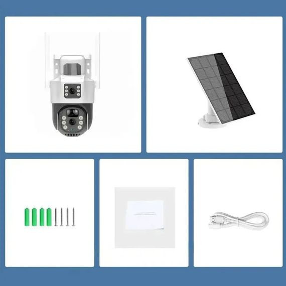 Вулична камера відеоспостереження з двома лінзами 4G, 2 Мп, XPRO, V36-4G SOLAR (234575262_1794) | Зображення 8