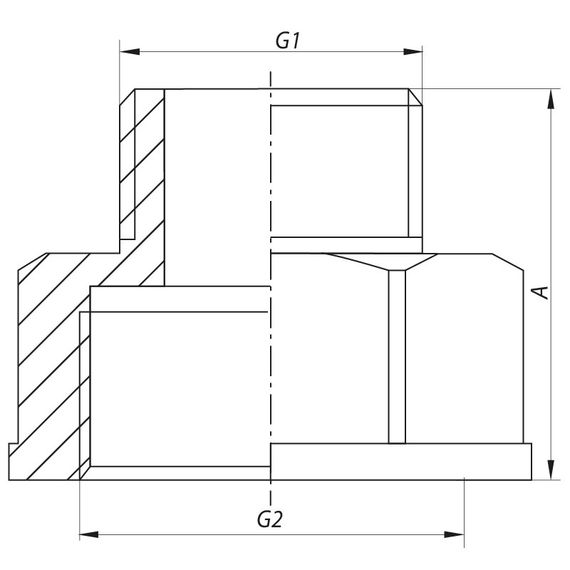 Перехидник (конектор) 3/8"х1 / 2" Koer KF.A0406 (KF0050) | Зображення 1