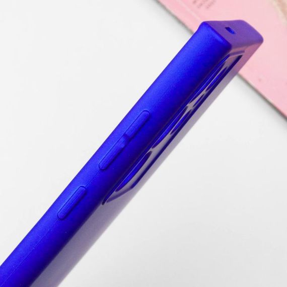 Чохол TPU GETMAN Liquid Silk Full Camera для Samsung Galaxy S24 Ultra Синій / Iris | Зображення 5