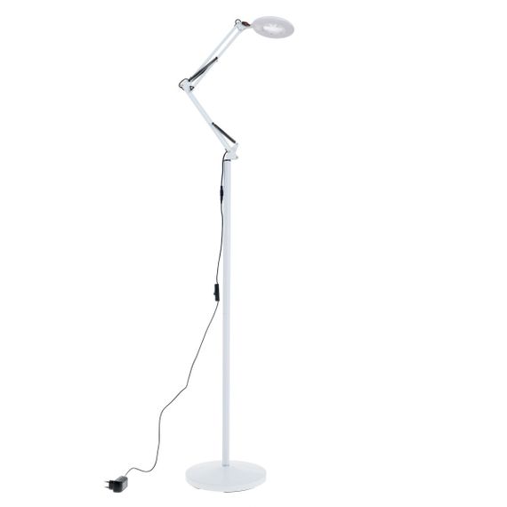 Підлогова лампа лупа для косметологів та манікюру LED 8W WH (SL-111F) Brille 33-323