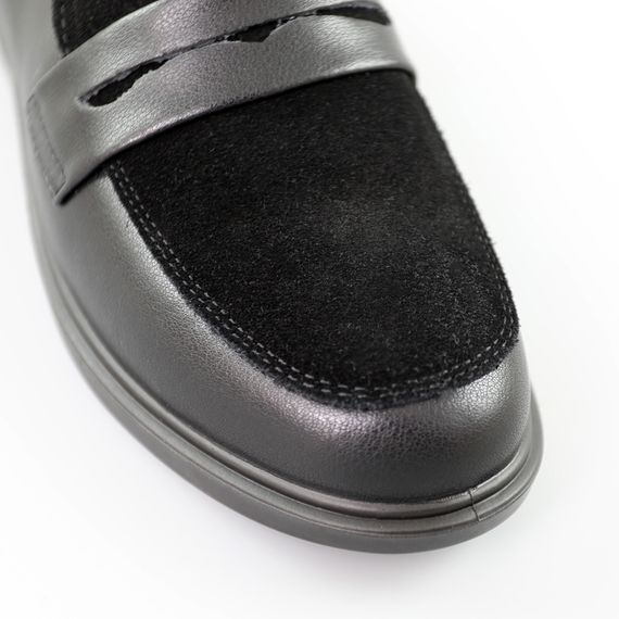 Лофери жіночі шкіряні 591372 Чорні 37 38 39 40 41 42 | Зображення 3