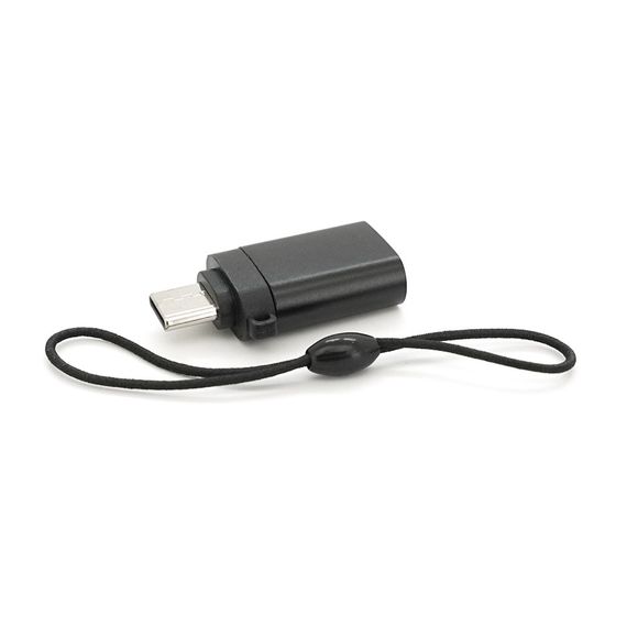 Переходник VEGGIEG V-S101 USB3.0(AF) OTG => Type-C(M), Black | Зображення 2