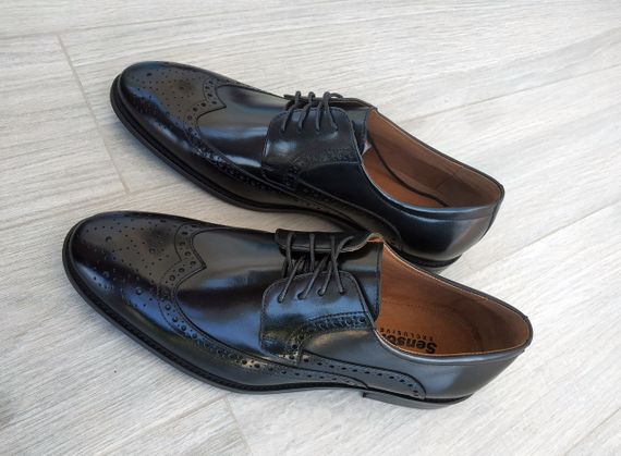 Шикарні чорні броги Sensor 39 розмір | Зображення 3