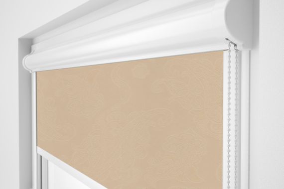 Рулонная штора Rolets Арабеска 2-1839-775 77.5x170 см закрытого типа Латте