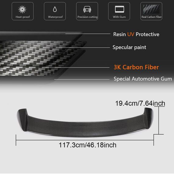 Спойлер V2 (для F20/F21, Карбон) для BMW 1 серия F20/21 2011-2019 гг | Зображення 4