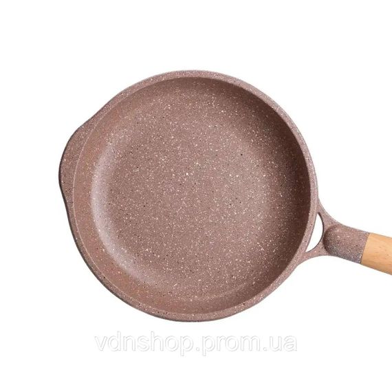 Алюминиевая сковорода 1,4 л, мраморное антипригарное покрытие, Ø 22 см, толстое дно, кофейный MGC HP-4-417CO | Зображення 3