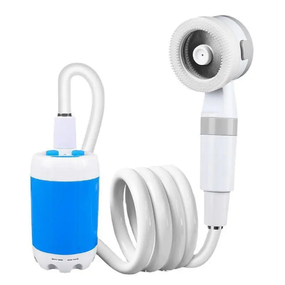 Кемпинговый душ с помпой на аккумуляторе с USB зарядкой / Аккумуляторный портативный душ 4000mAh