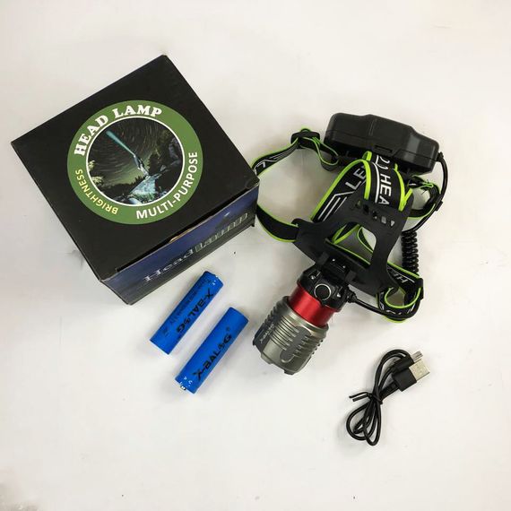 Супер мощный фонарь налобный Police BL-A17-P50 MICRO USB | Зображення 2