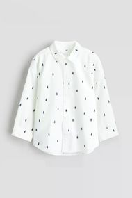 Дитяча новорічна сорочка для хлопчика H&M 92 см Біла (25111709A)
