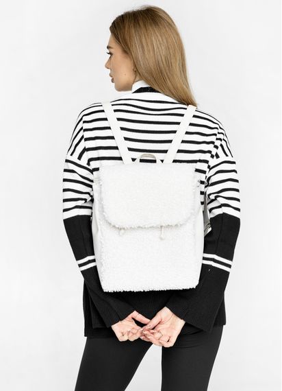 Жіночий рюкзак Sambag LOFT DOLLY білий 30 x 25 x 12 см (22200808) | Зображення 7