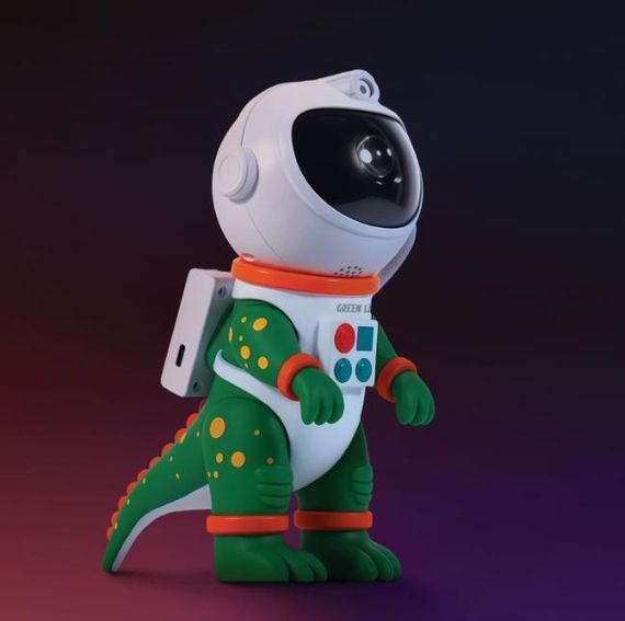 Ночник динозавр астронавт Dinosaur Astronaut Space Projector | Зображення 2