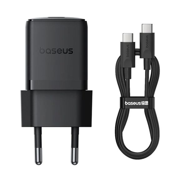 МЗП Baseus Palm Fast Charger 30W (1USB-C) + кабель Type-C to Type-C (P10111605113-01) Cluster Black