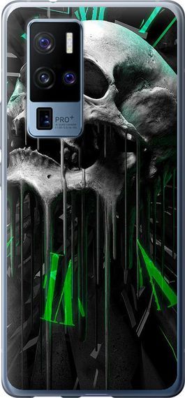 Чехол на Vivo X50 Pro Plus Череп-часы "4100u-2056-17620"
