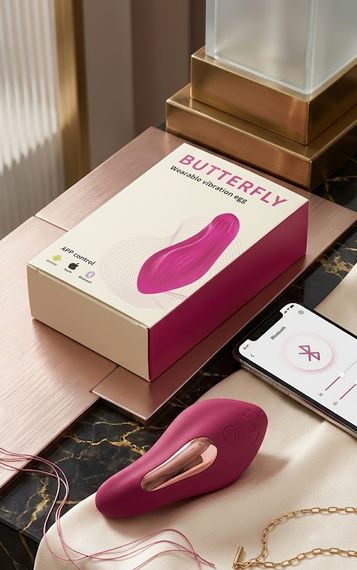 Вібратор у трусики BUTTERFLY Wearable Vibration Egg, смарт управління Sex Aura | Зображення 1