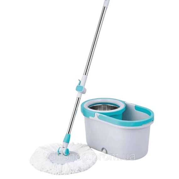 Комплект швабра з відром і віджимом, телескопічна ручка, мікрофібра для підлоги, набір для прибирання HP-35015-1 | Зображення 1