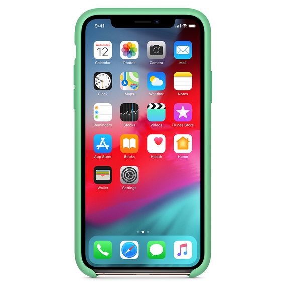 Чохол Silicone Case without Logo (AA) для Apple iPhone XS Max (6.5") Зелений / Spearmint | Зображення 1