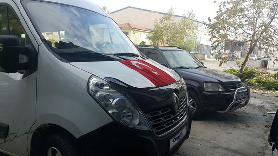 Дефлектор капота 2015-2019 (EuroCap) для Renault Master | Зображення 7
