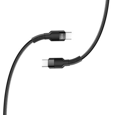 Дата кабель ColorWay USB-C to USB-C 0.3m 3А black (CW-CBPDCC054-BK) | Зображення 3