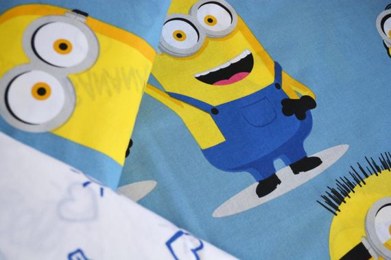 Постільна білизна TAC Disney 160×220 см Minions Bananas | Зображення 2